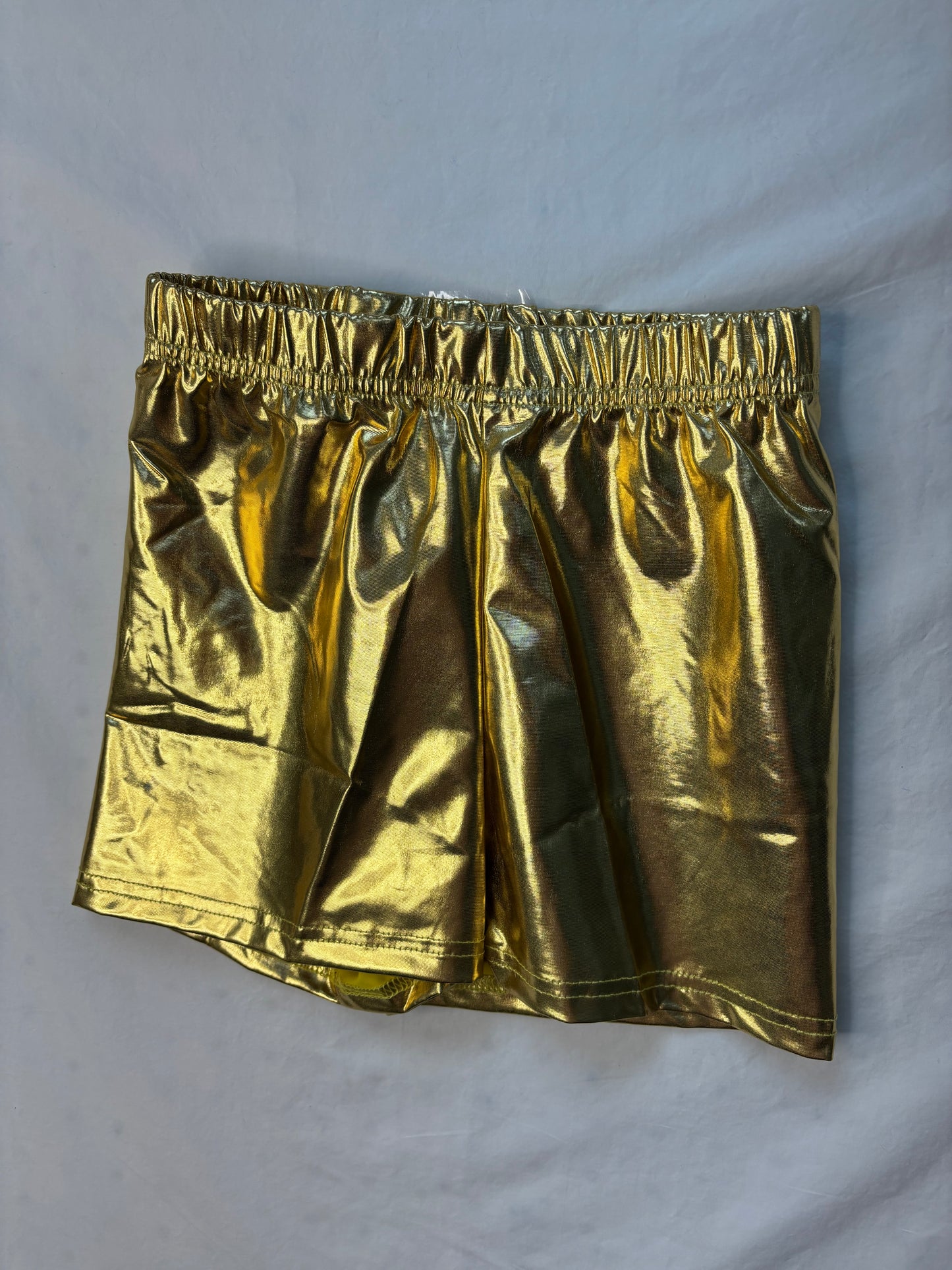 Mardi Gras Gold Metallic Shorts