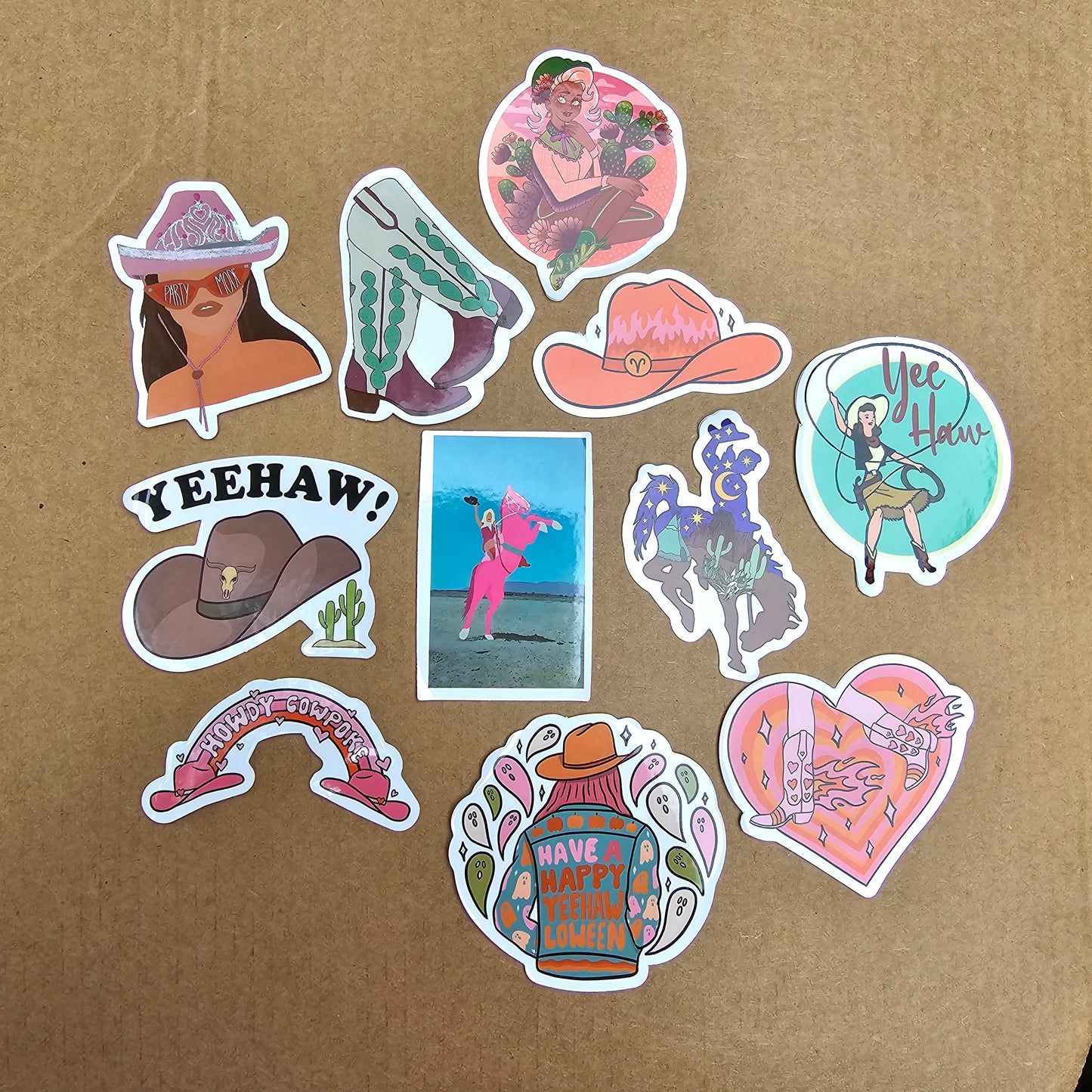 Cowgirl Sticker set