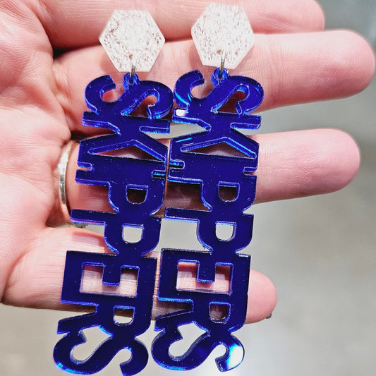 Skippers acrylic earrings