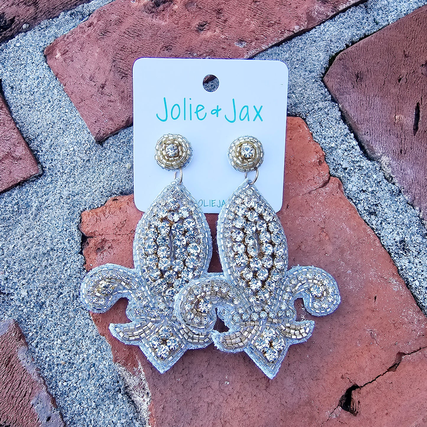 Statement Fleur De Lis earrings