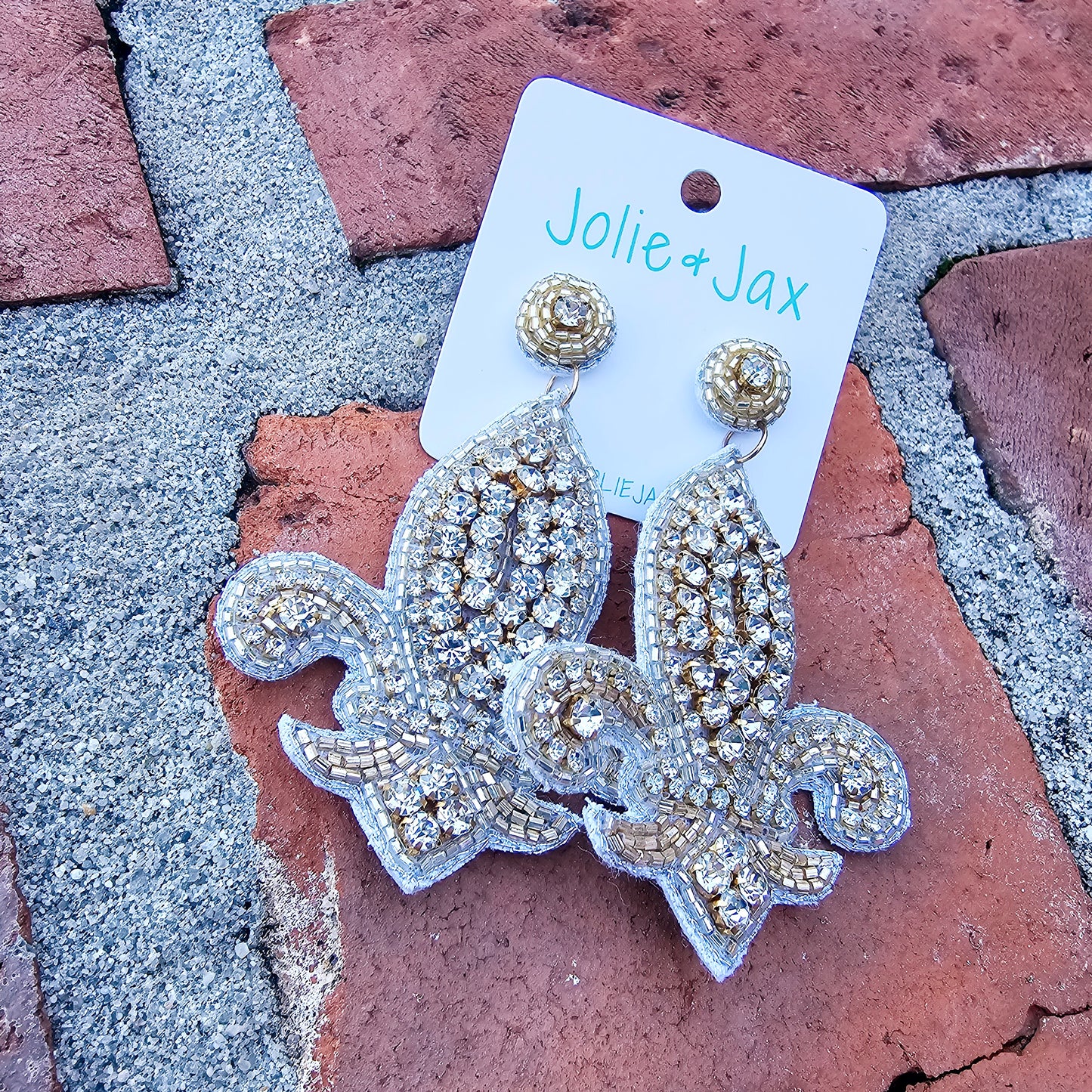 Statement Fleur De Lis earrings