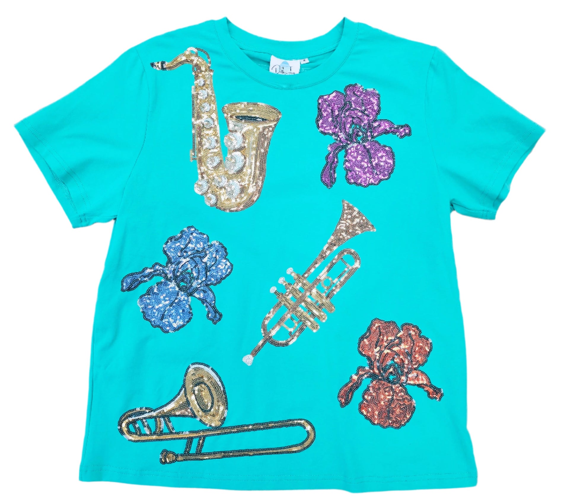 Saxophone trombone trumpet piano jazz, New Orleans, LOUISIANA, Cajun Iris music