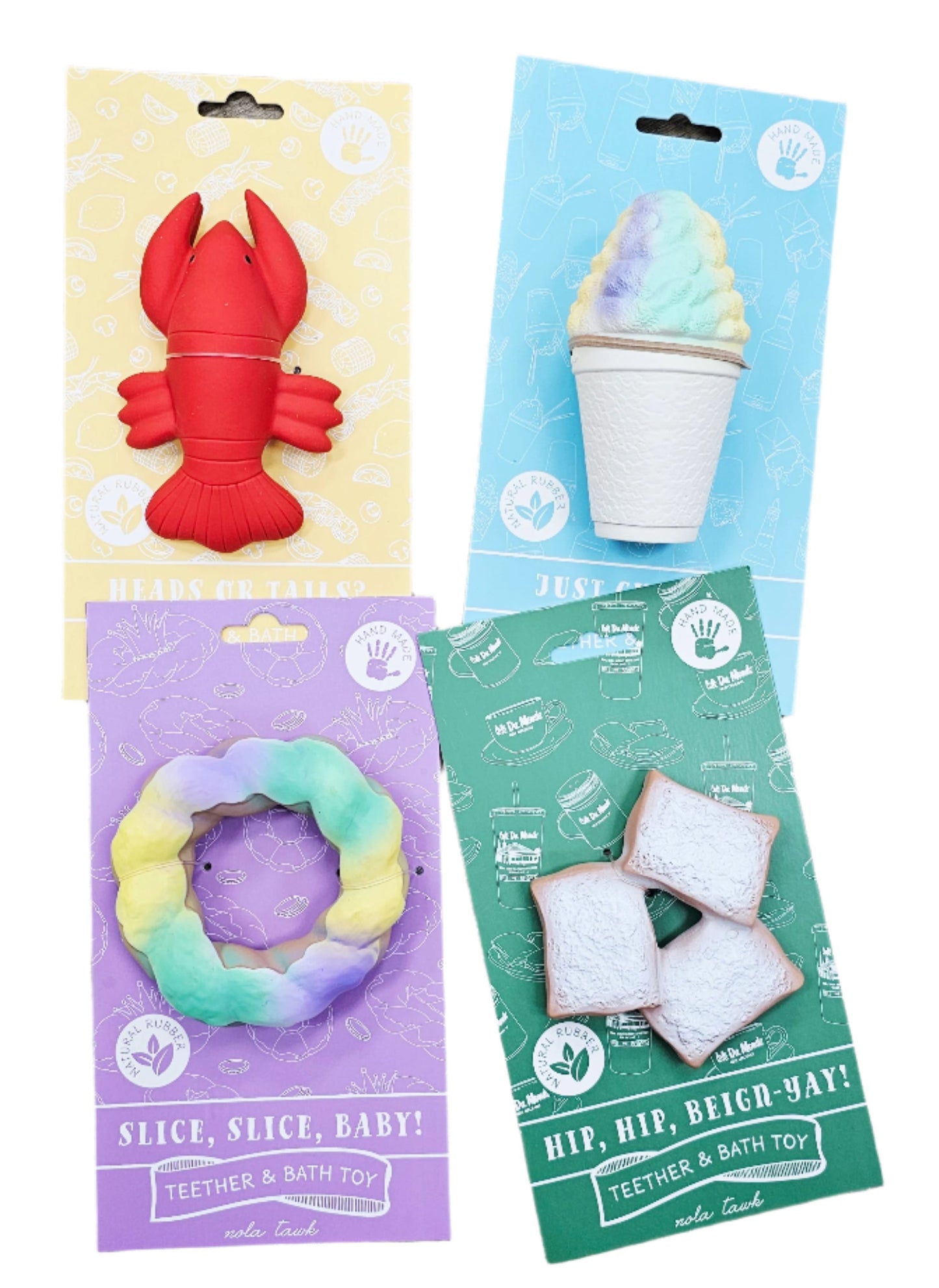 NOLA baby teethers