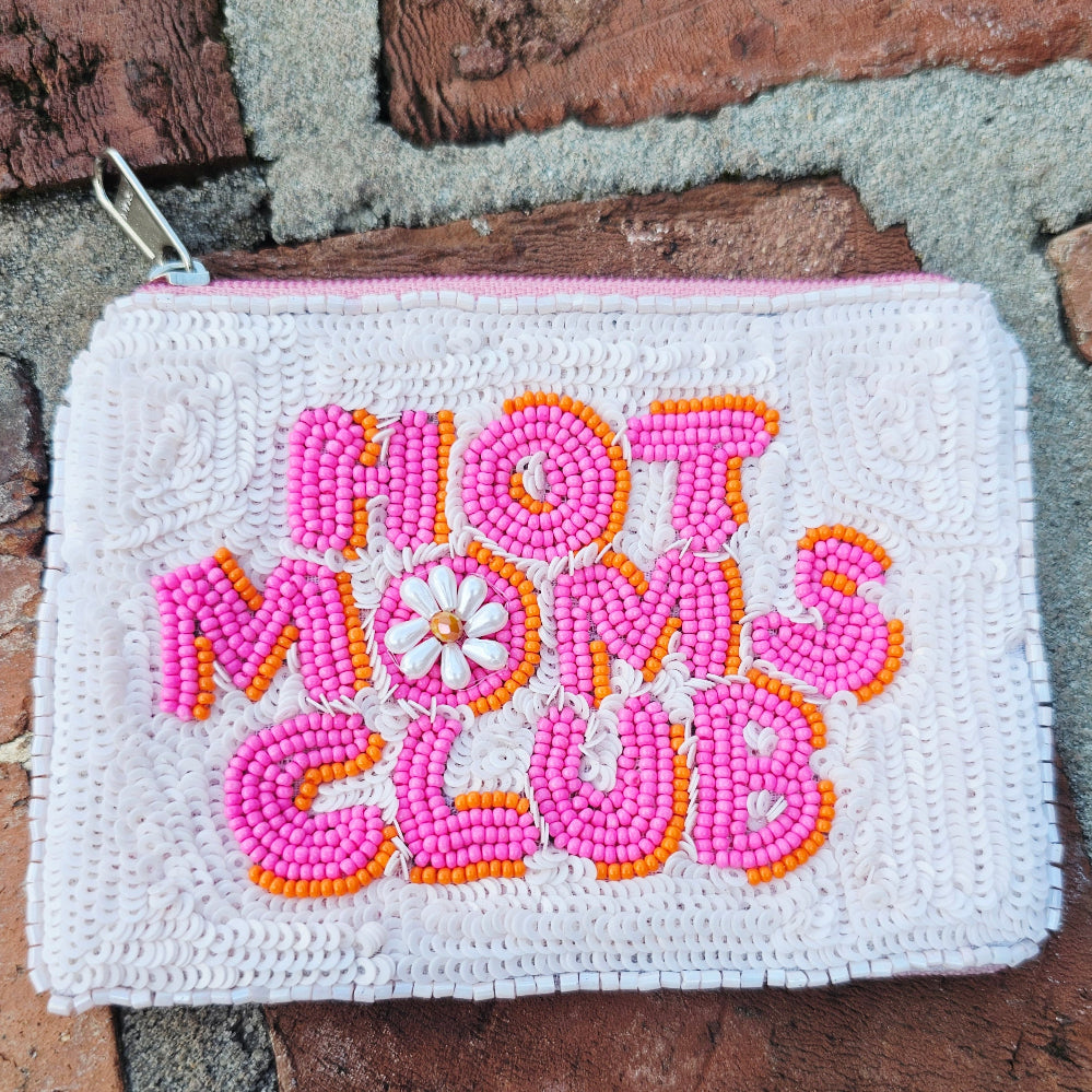 Hot moms club beaded purse