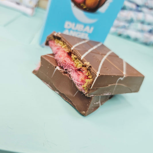 Dubai chocolate pistachio angel hair