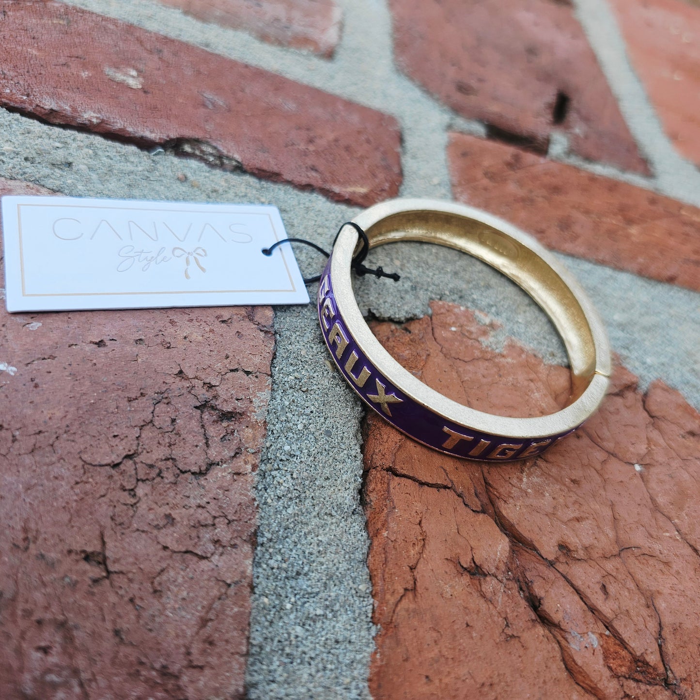 LSU Tigers Enamel Hinge Bangle (Licensed)