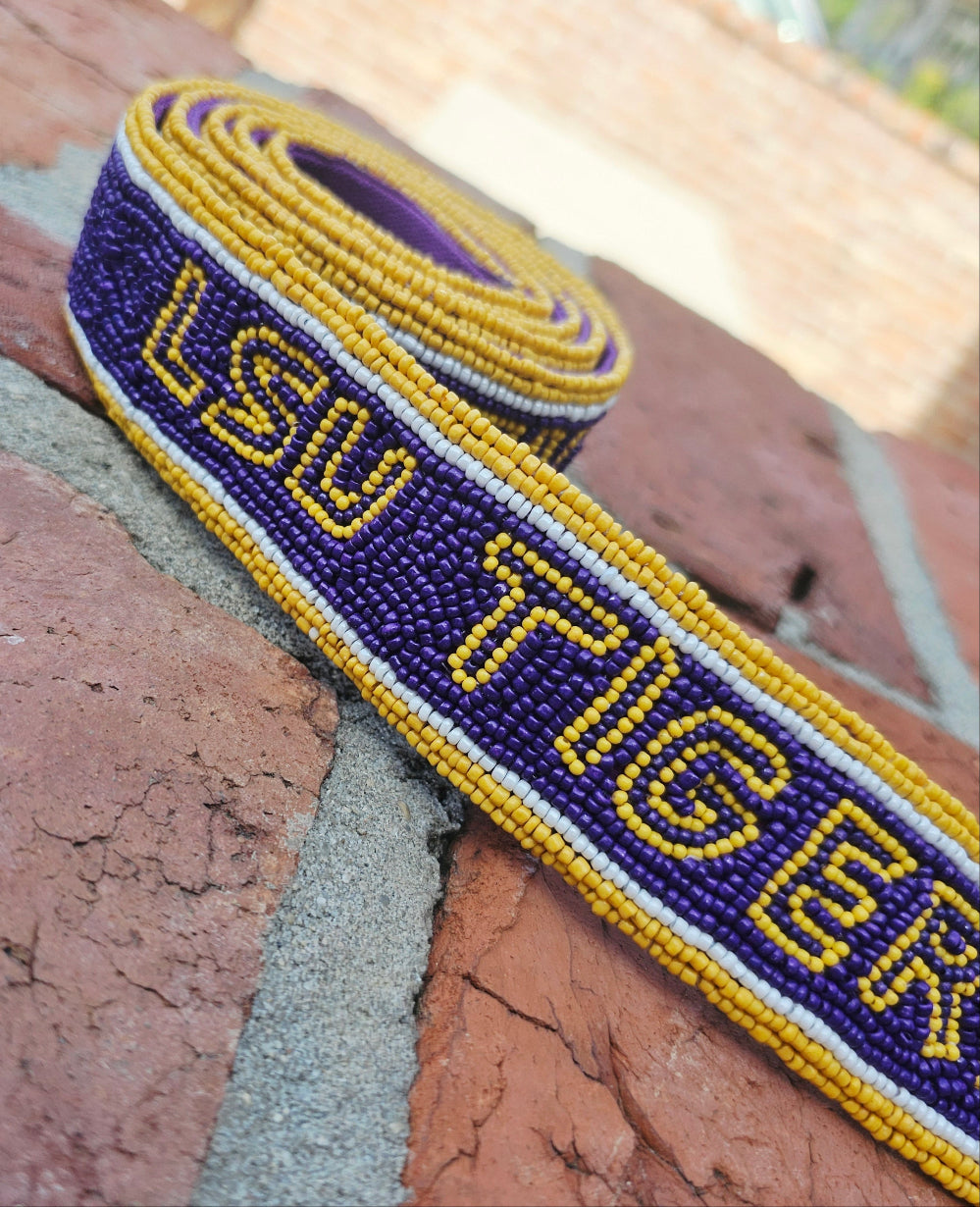 LSU, purse strap, Louisiana