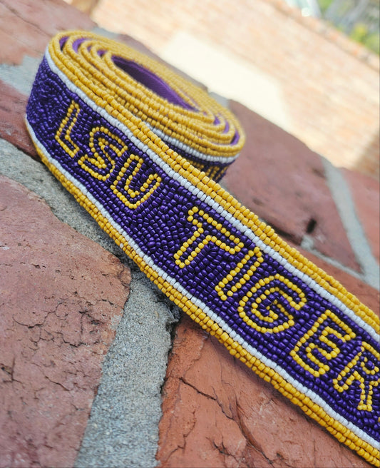 LSU, purse strap, Louisiana