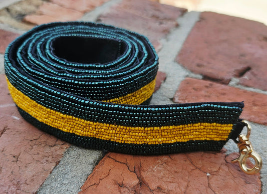 Green gold purse strap