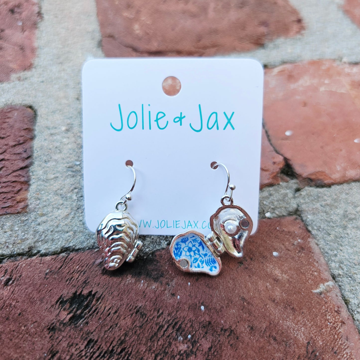 Oyster Locket Earrings and Necklace