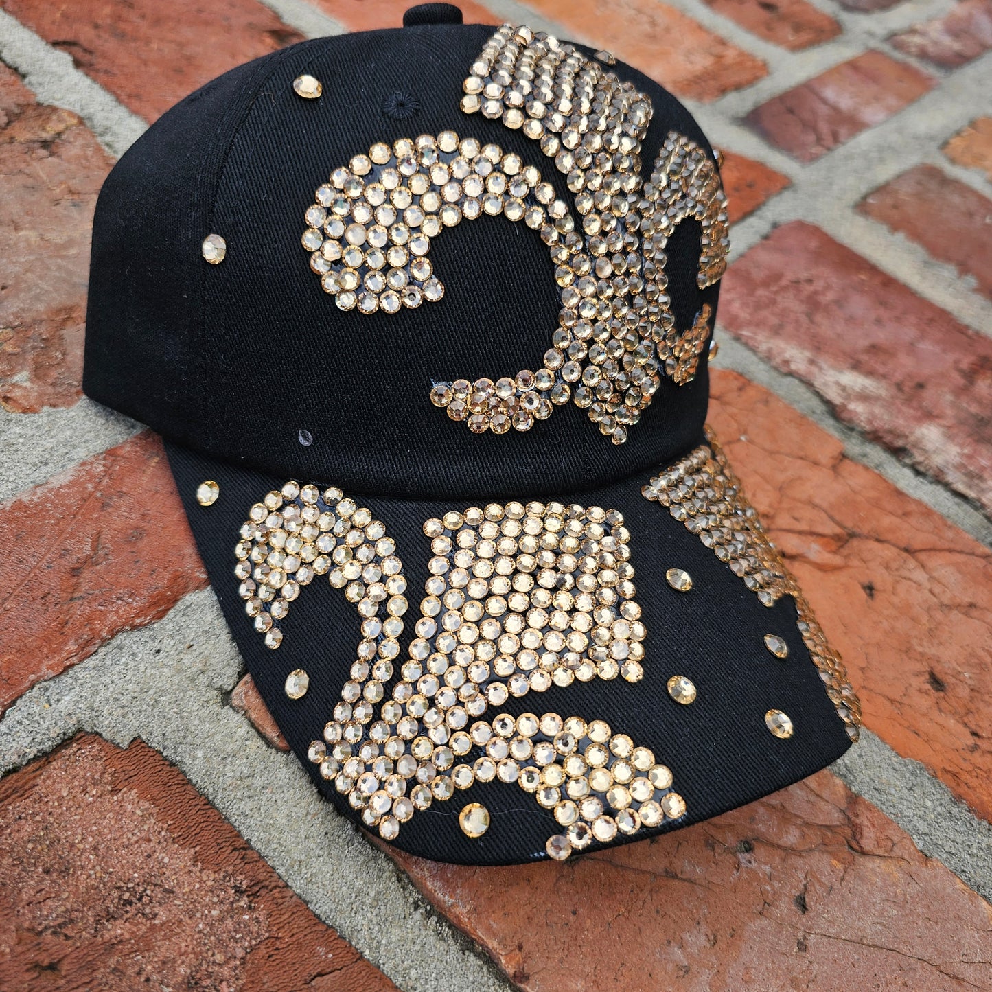 Fleu De Lis Rhinestone Hat