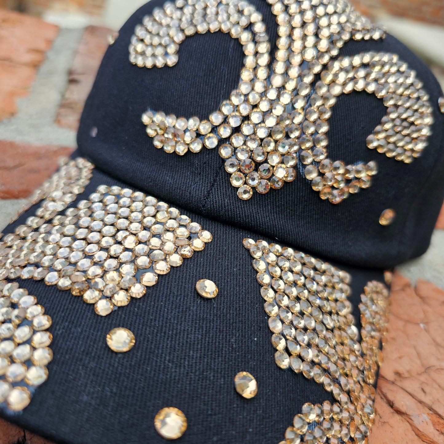 Fleu De Lis Rhinestone Hat