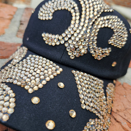 Fleu De Lis Rhinestone Hat