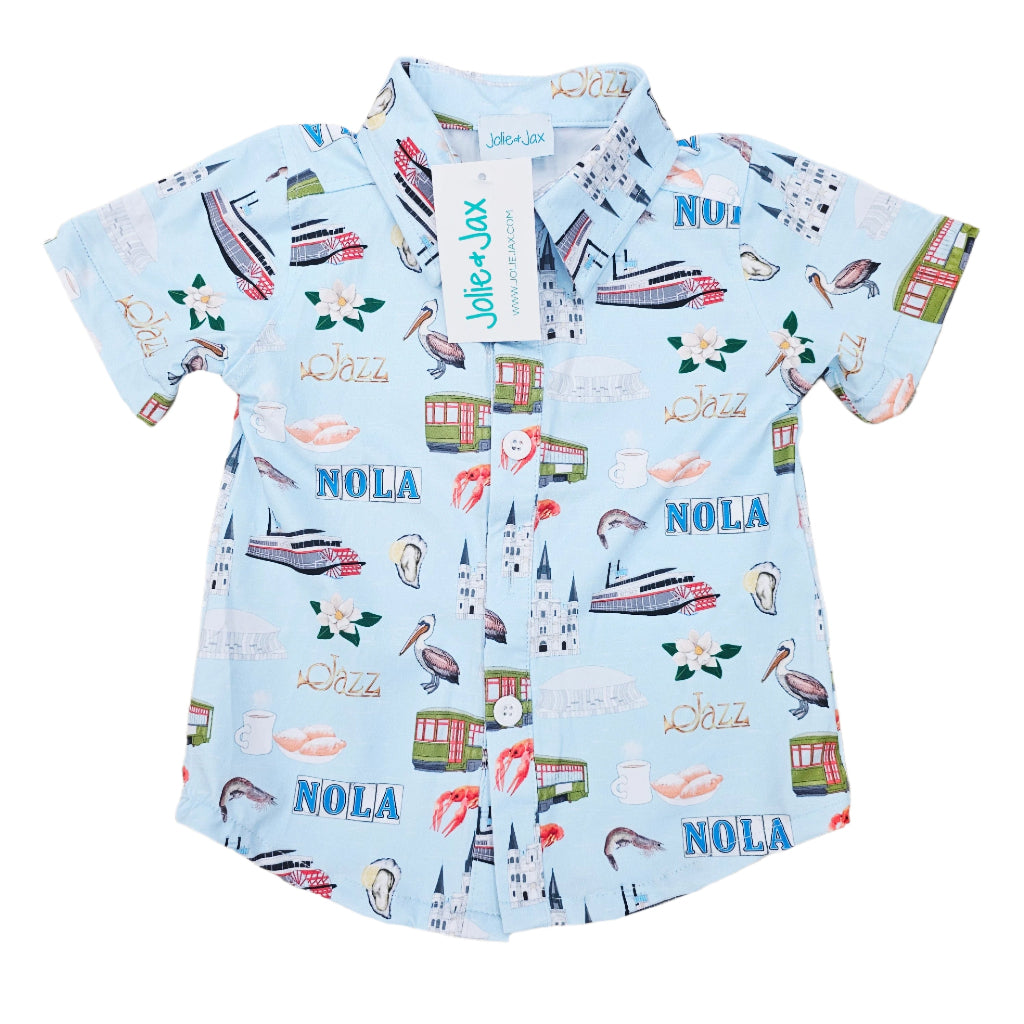 NOLA ICONS Button Down Shirt