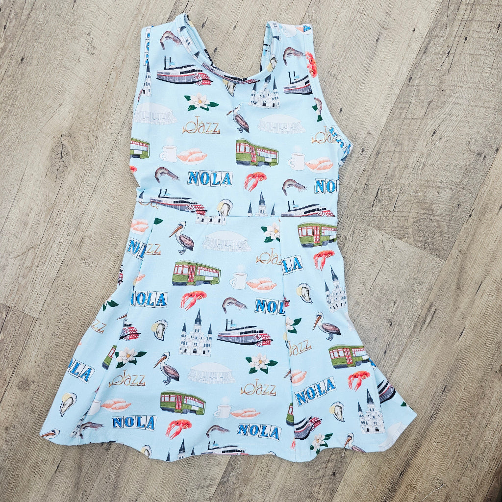 NOLA ICON yoga skirted romper