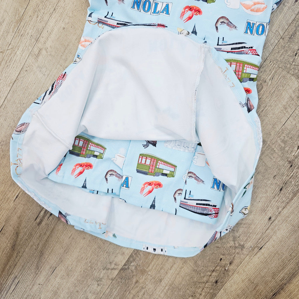 NOLA ICON yoga skirted romper