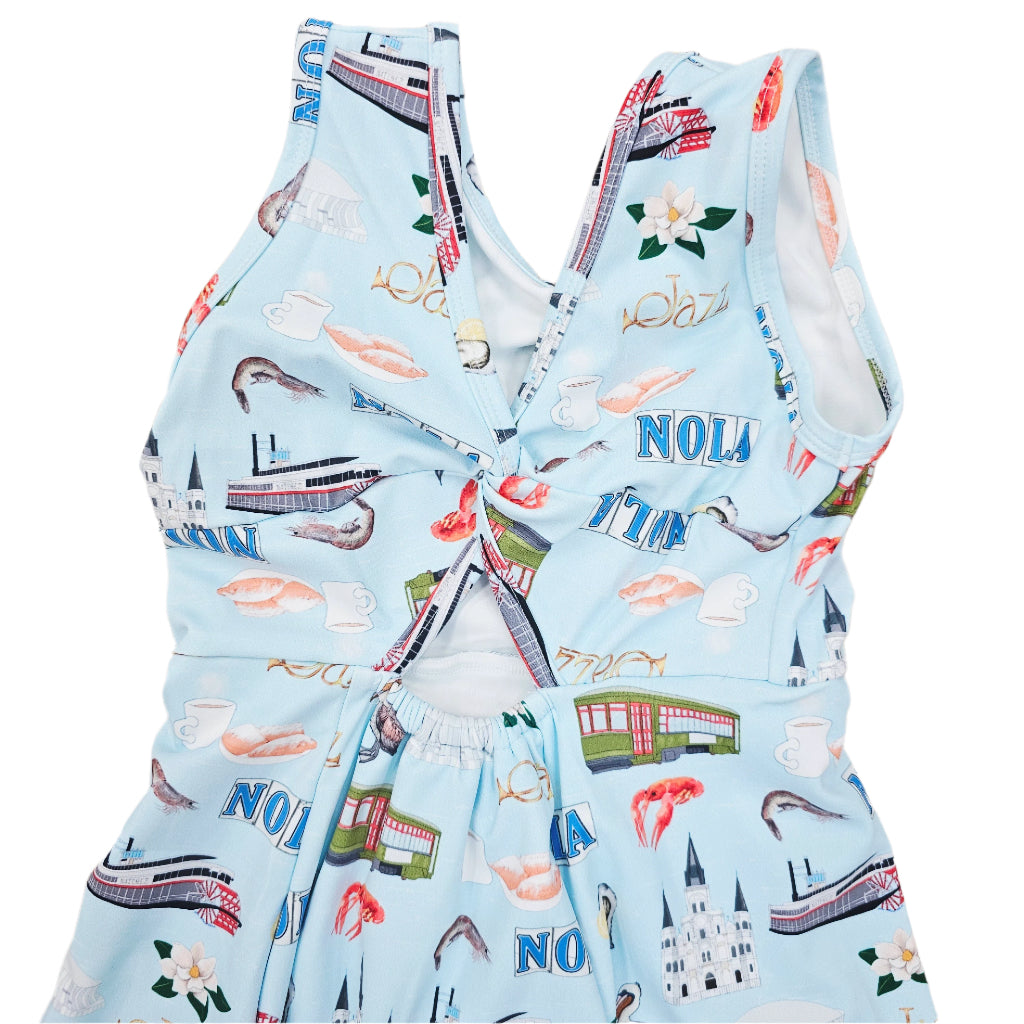 NOLA ICON yoga skirted romper