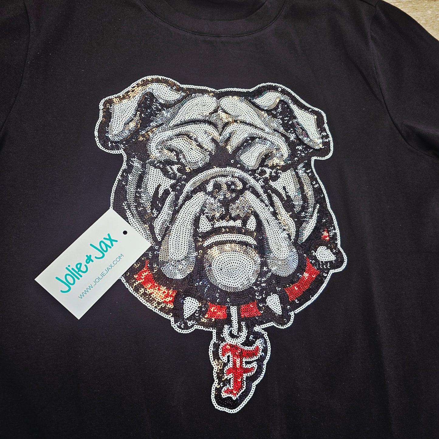 Sequin Bulldog Shirt