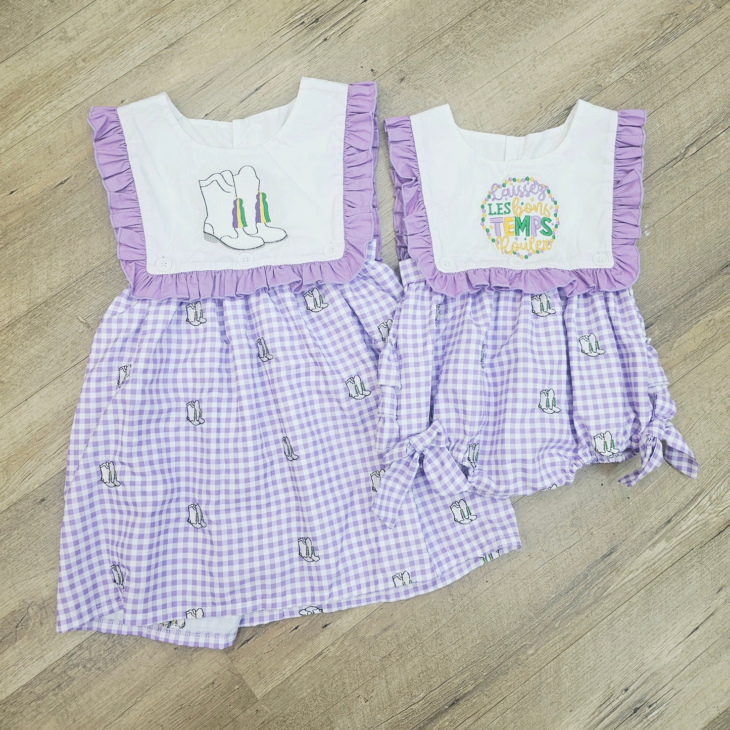 Mardi Gras Boot Reversible Dress