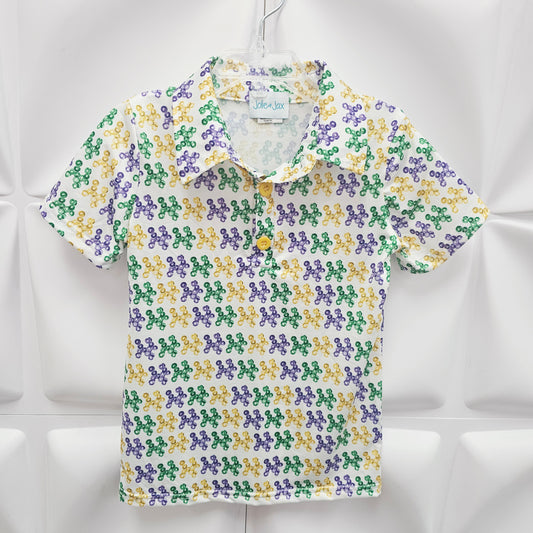 PRE ORDER Adult Polo Mardi Gras