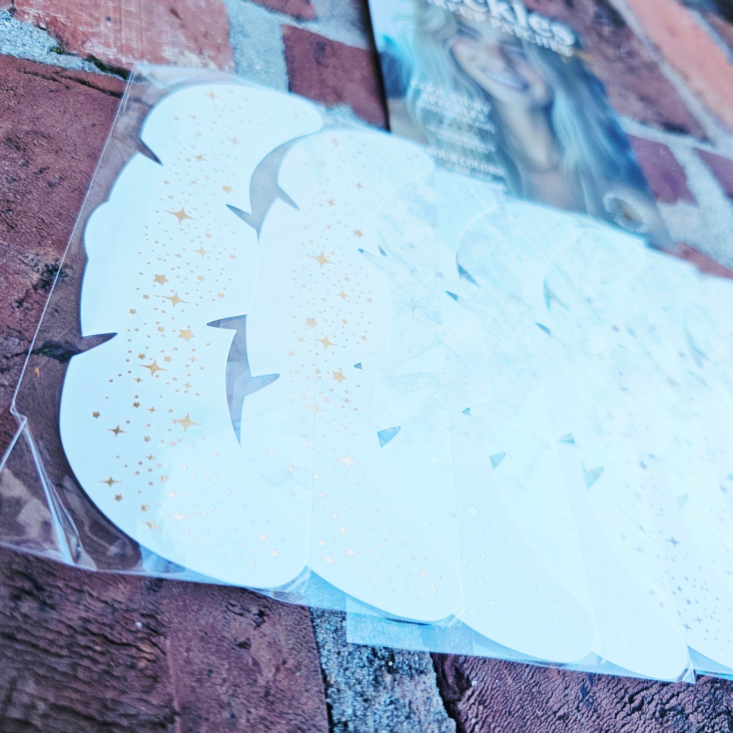 Gold Face Freckles temporary tattoo 8ct