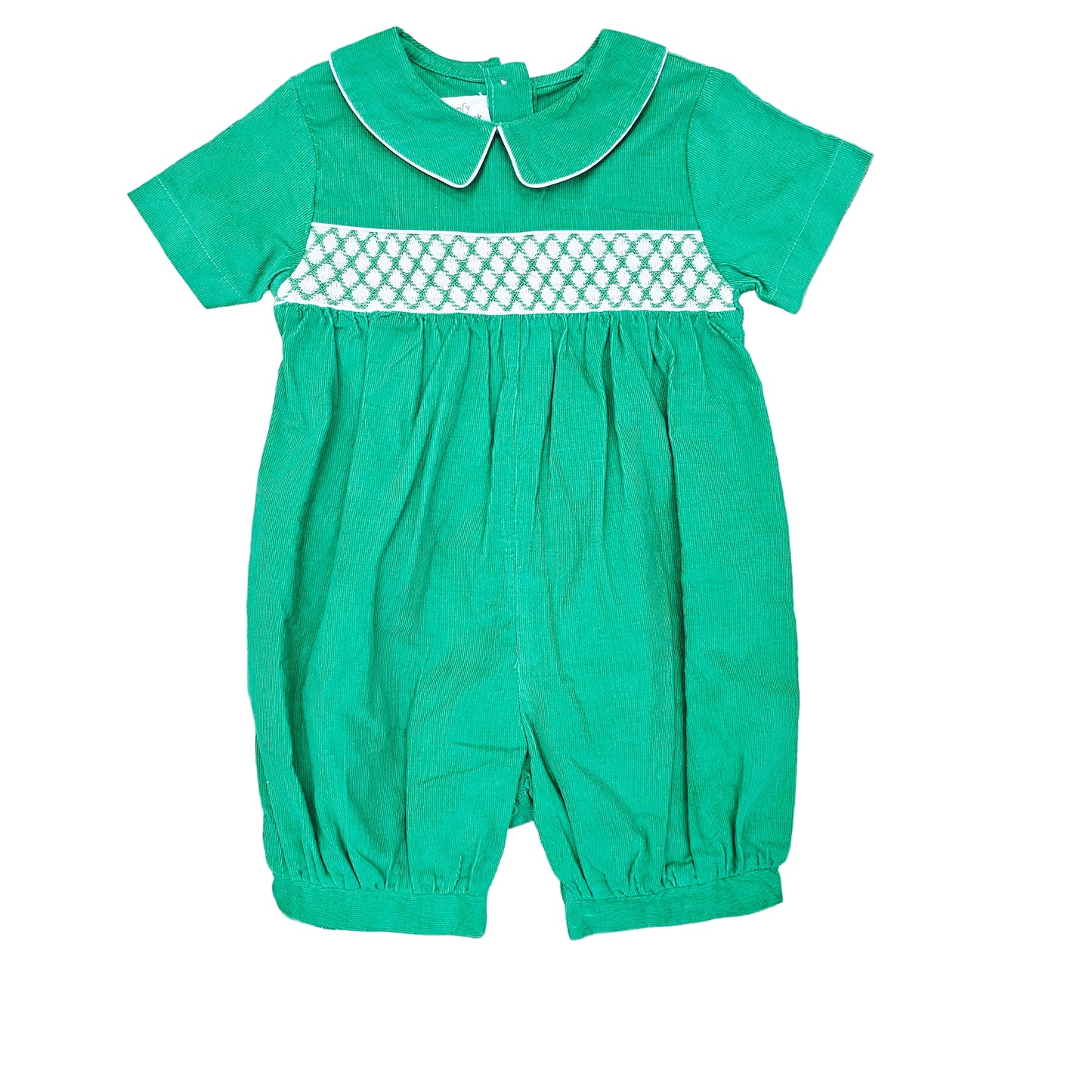 Smocked Corduroy Romper