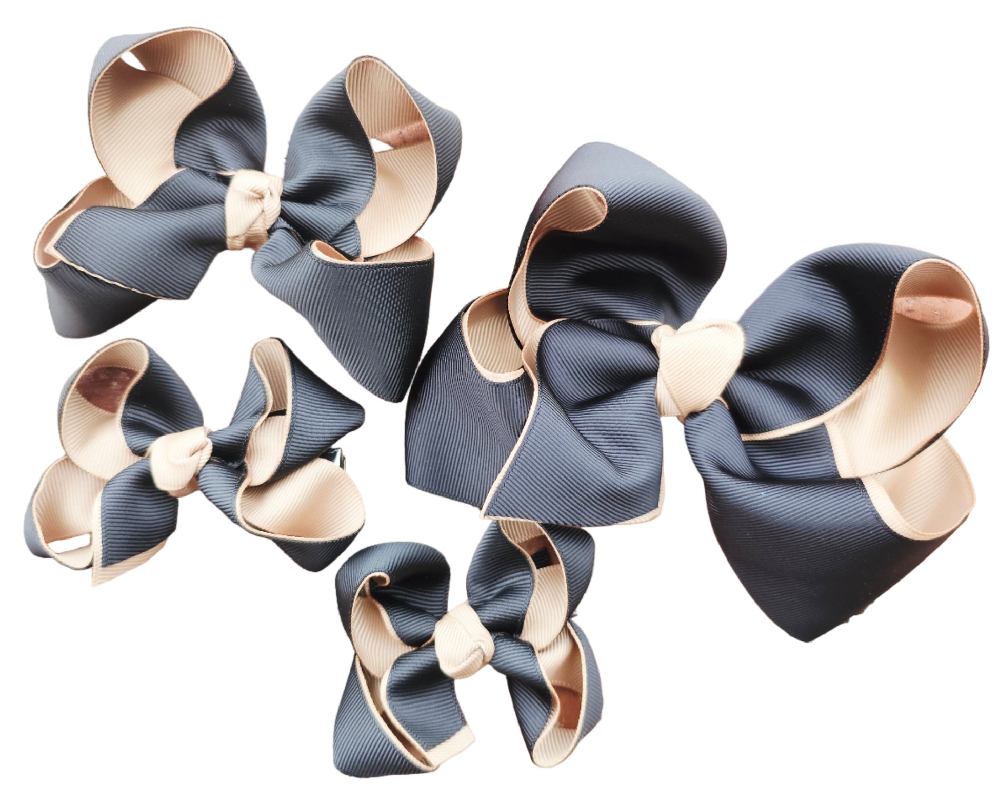 black, gold, hair bow, New Orleans, football, girls