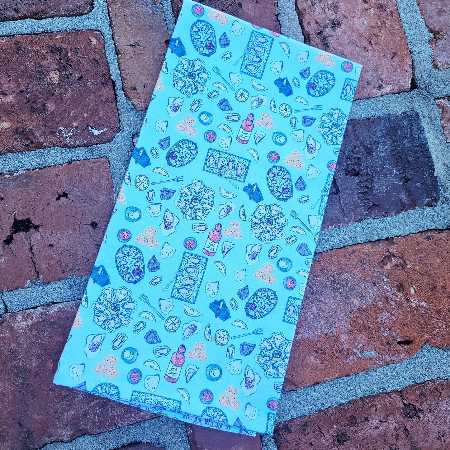 Raw Oysters towel 26in x 27in