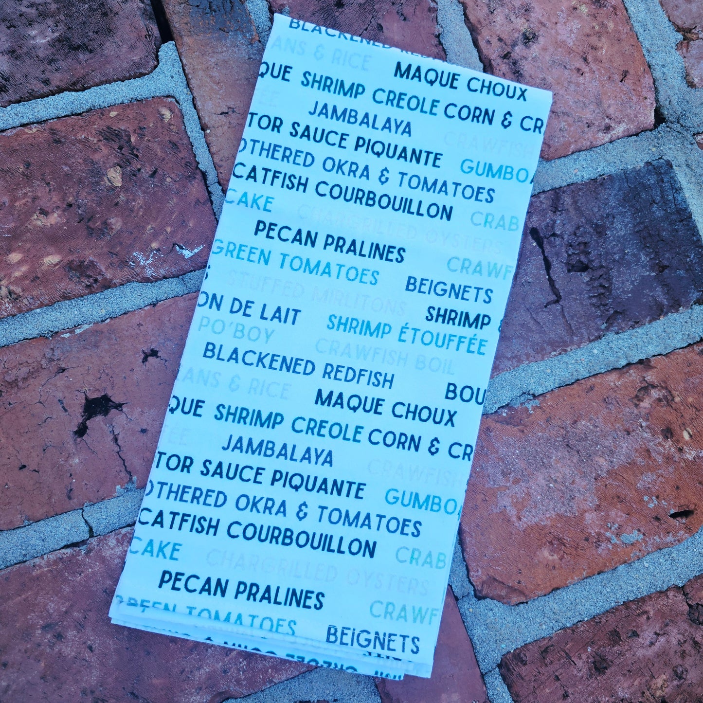 Cajun Meals towel 26in x 27in