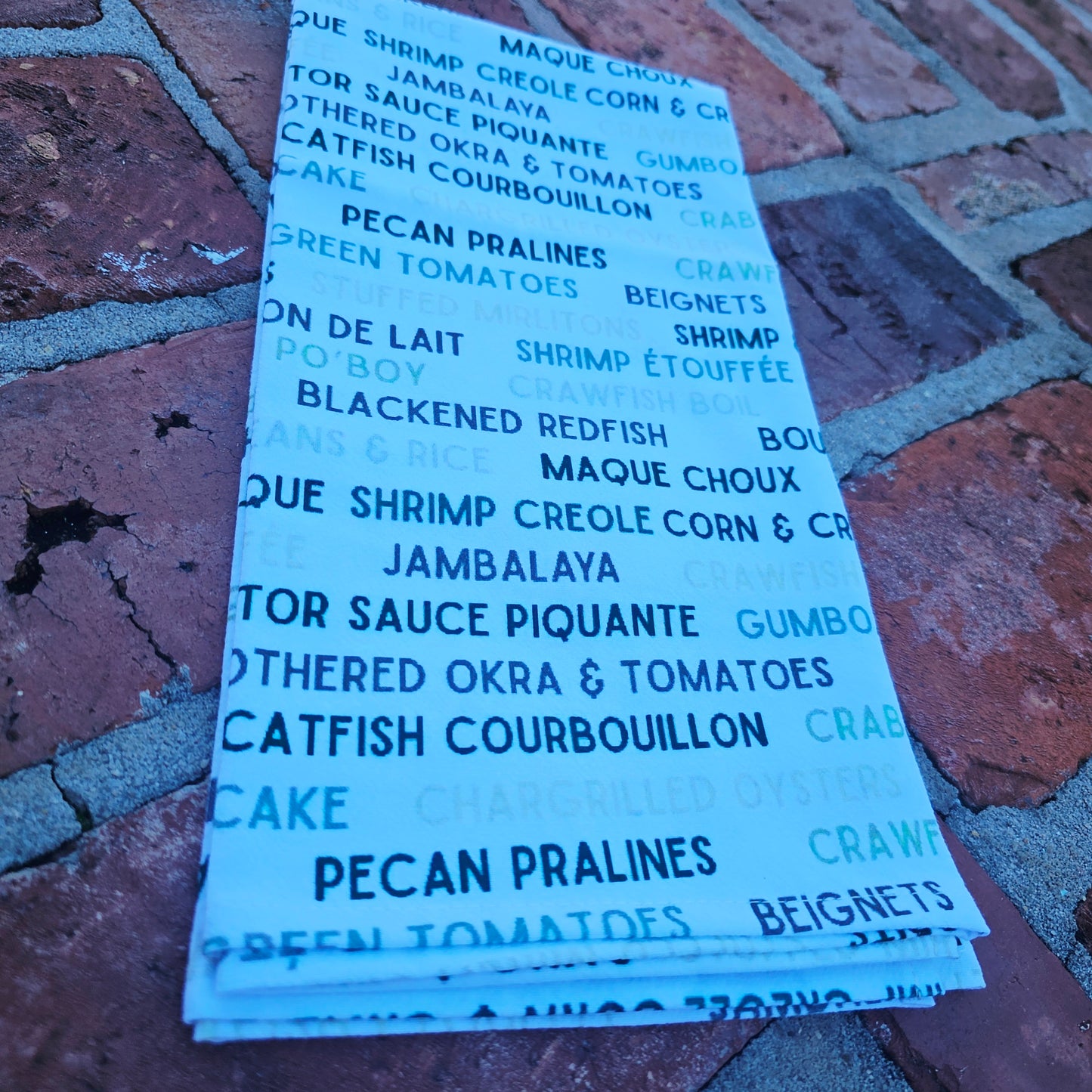 Cajun Meals towel 26in x 27in