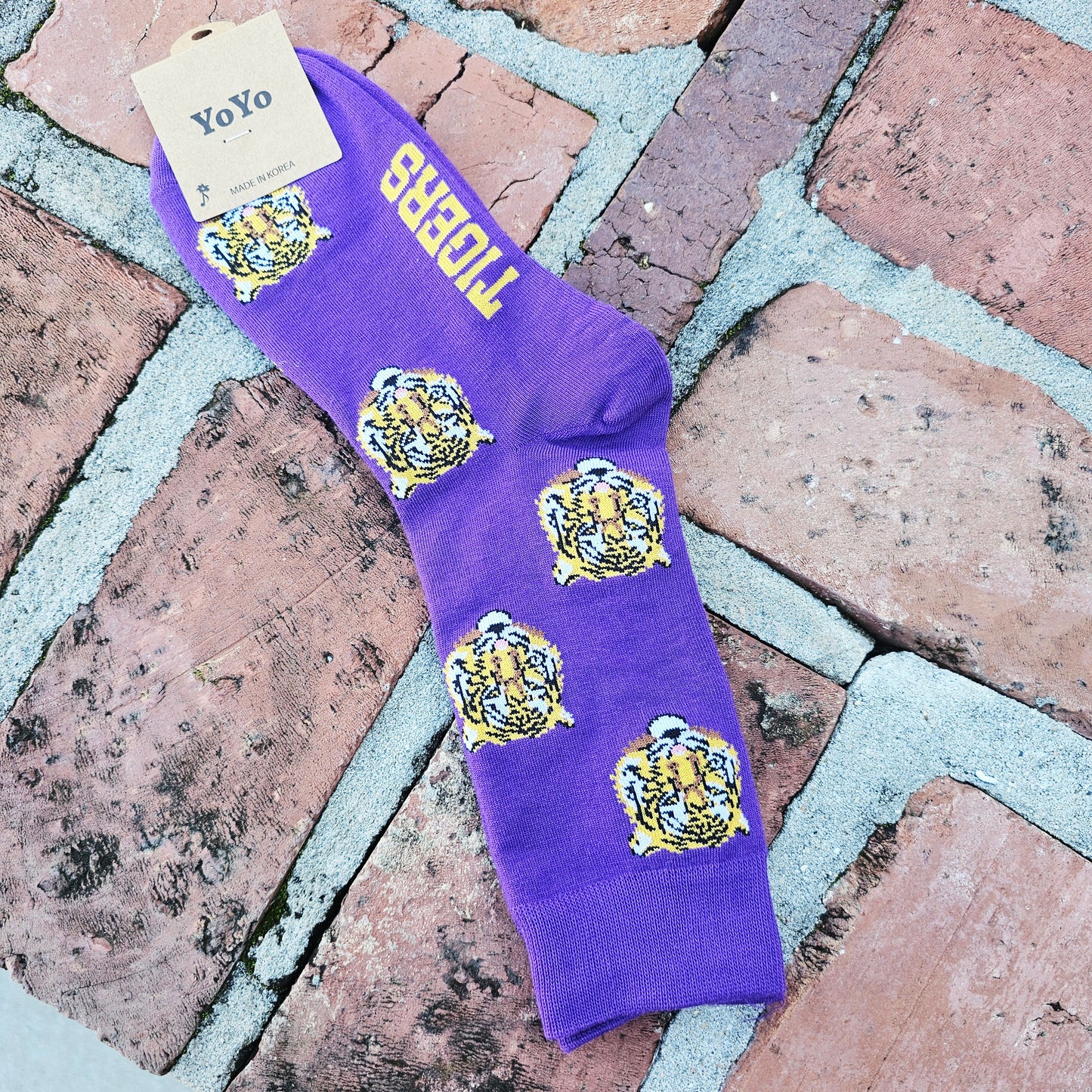Purple Tiger Adult Socks