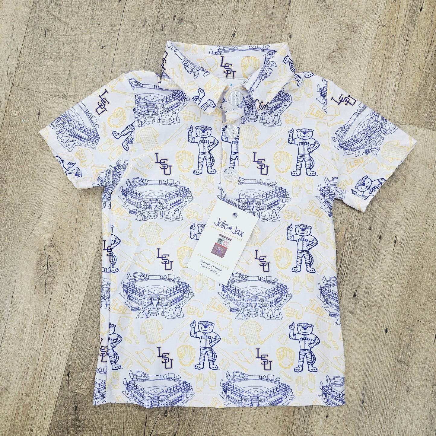 LSU Baseball Polo Kid's (Officially Licensed)