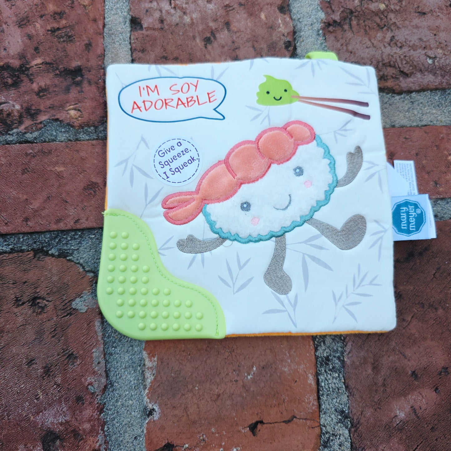 Sushi Crinkle Teether or Soothie