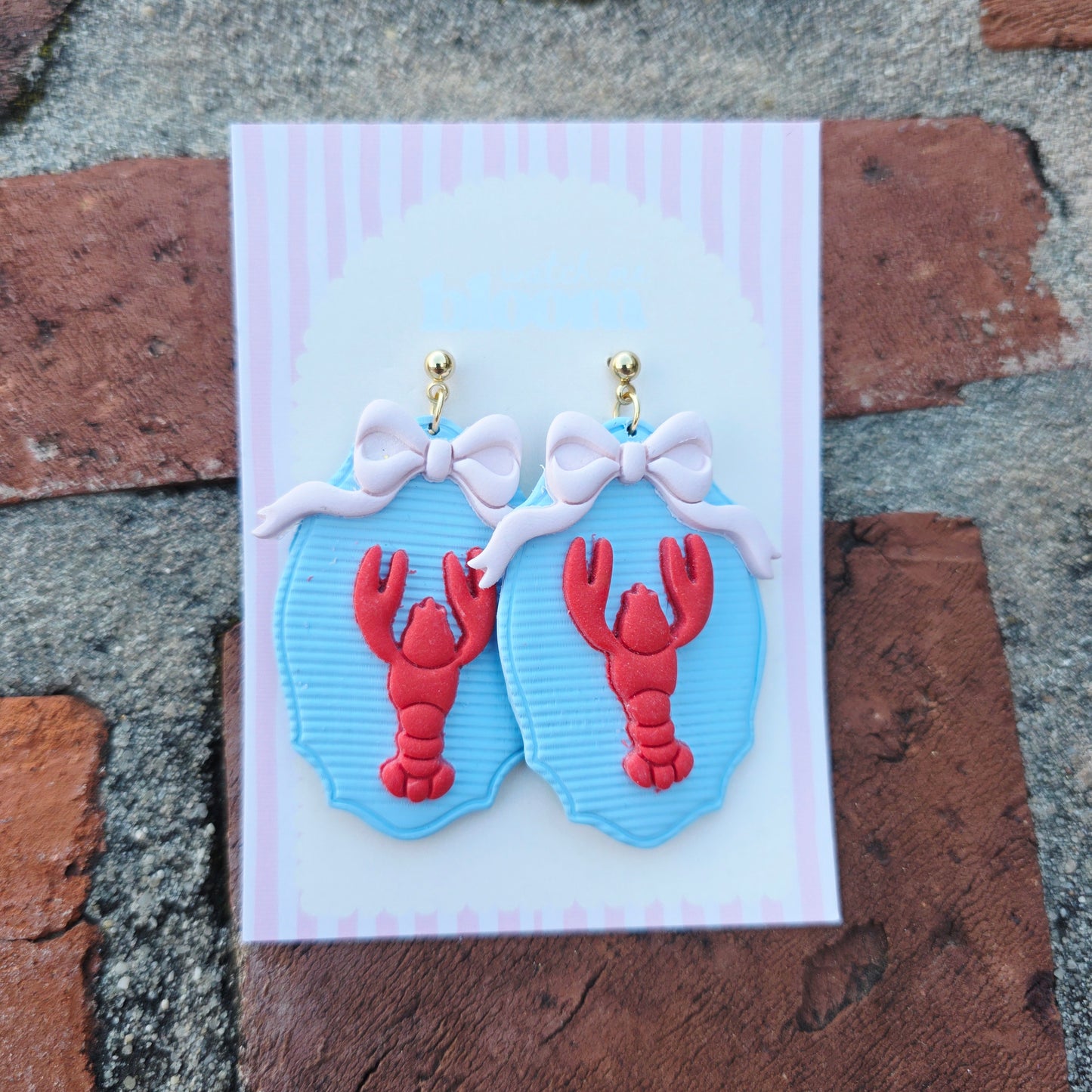 Coquette Crawfish earrings