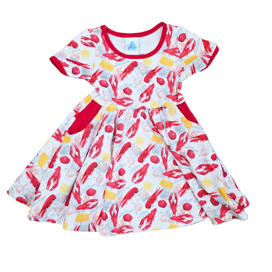 Newspaper Crawfish Dress