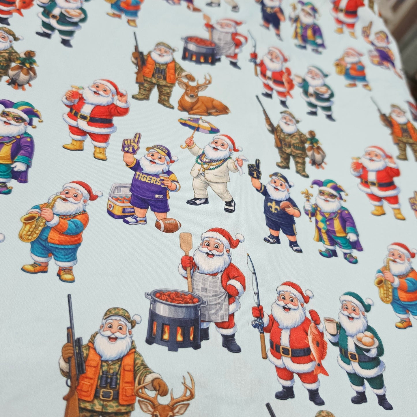 Louisiana Santas adult button down