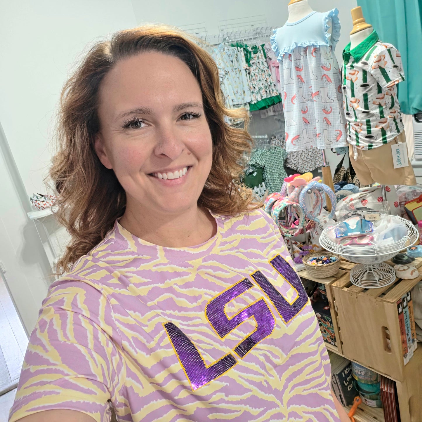 (PRE-ORDER ETA end of July) LSU sequin shirt (officially licensed)