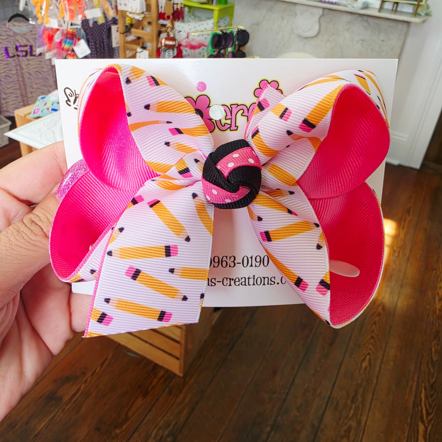 Back to school hair bows