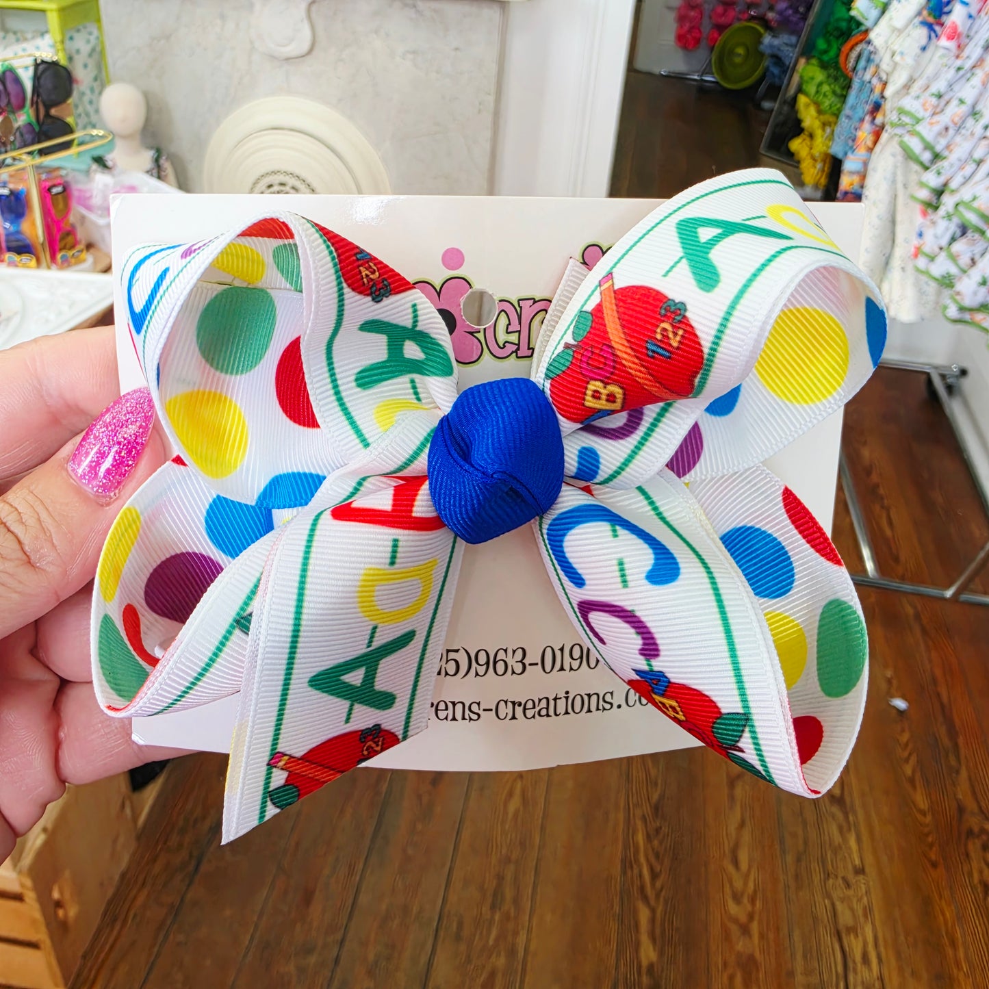 Back to school hair bows