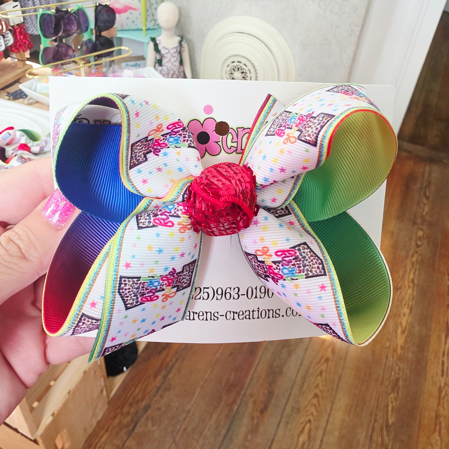 Back to school hair bows