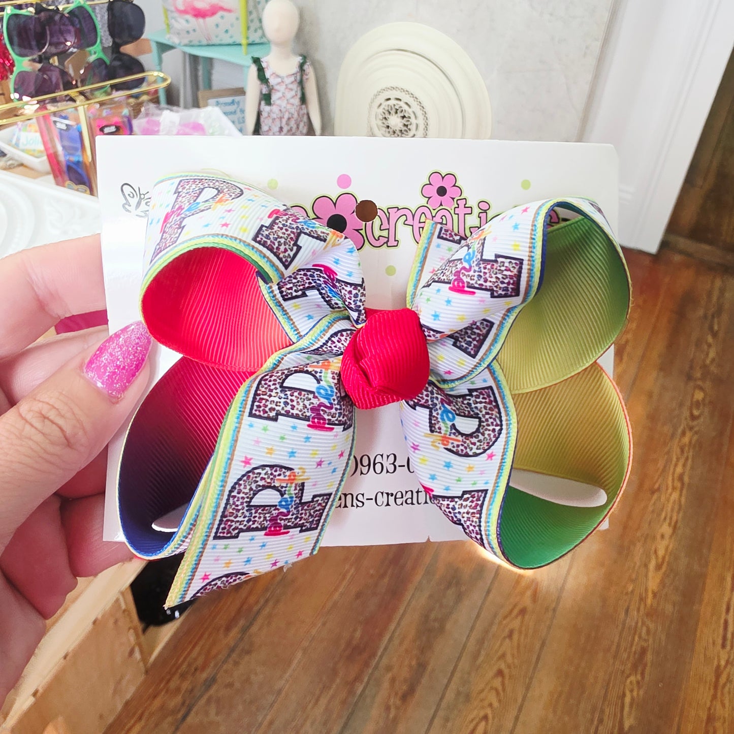 Back to school hair bows
