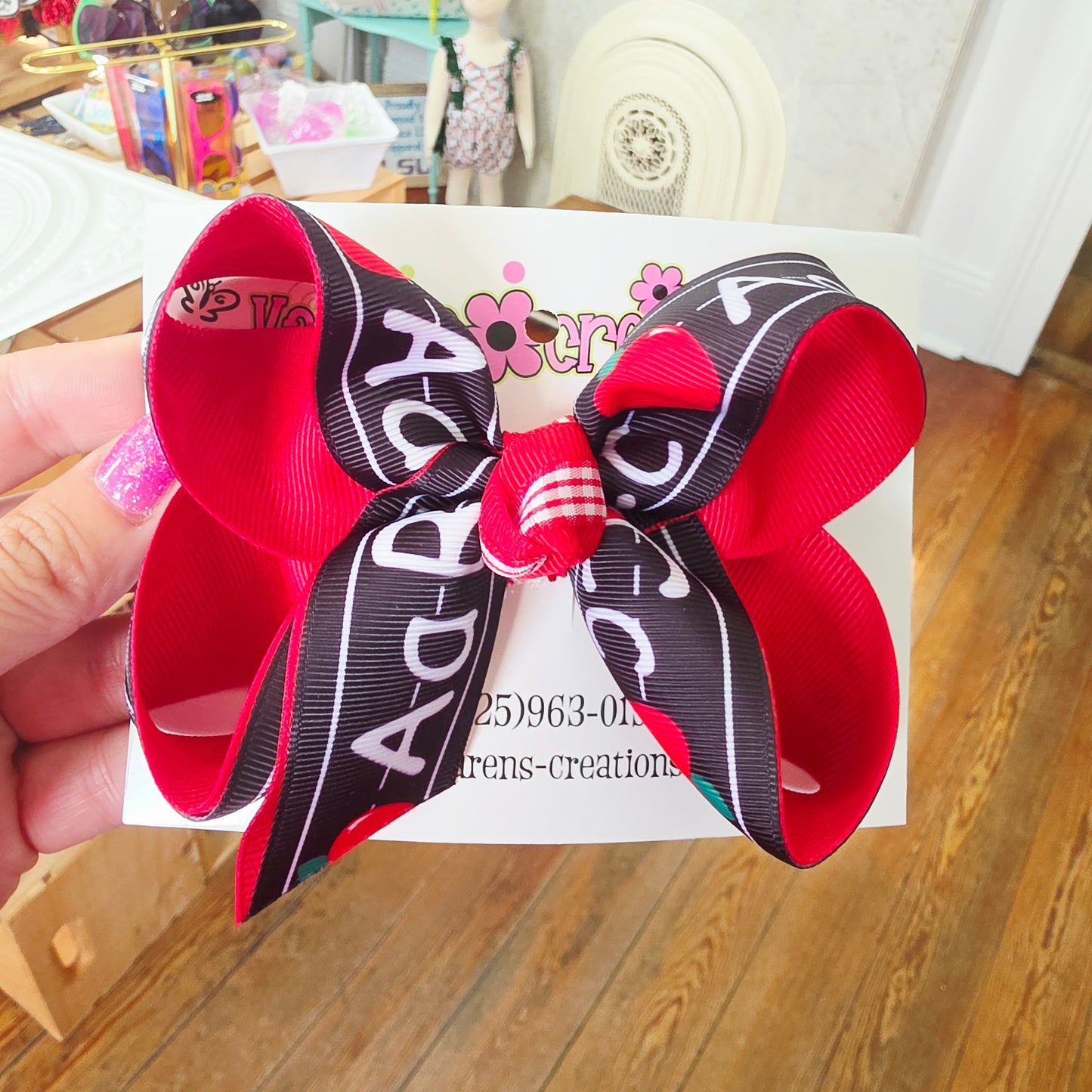 Back to school hair bows