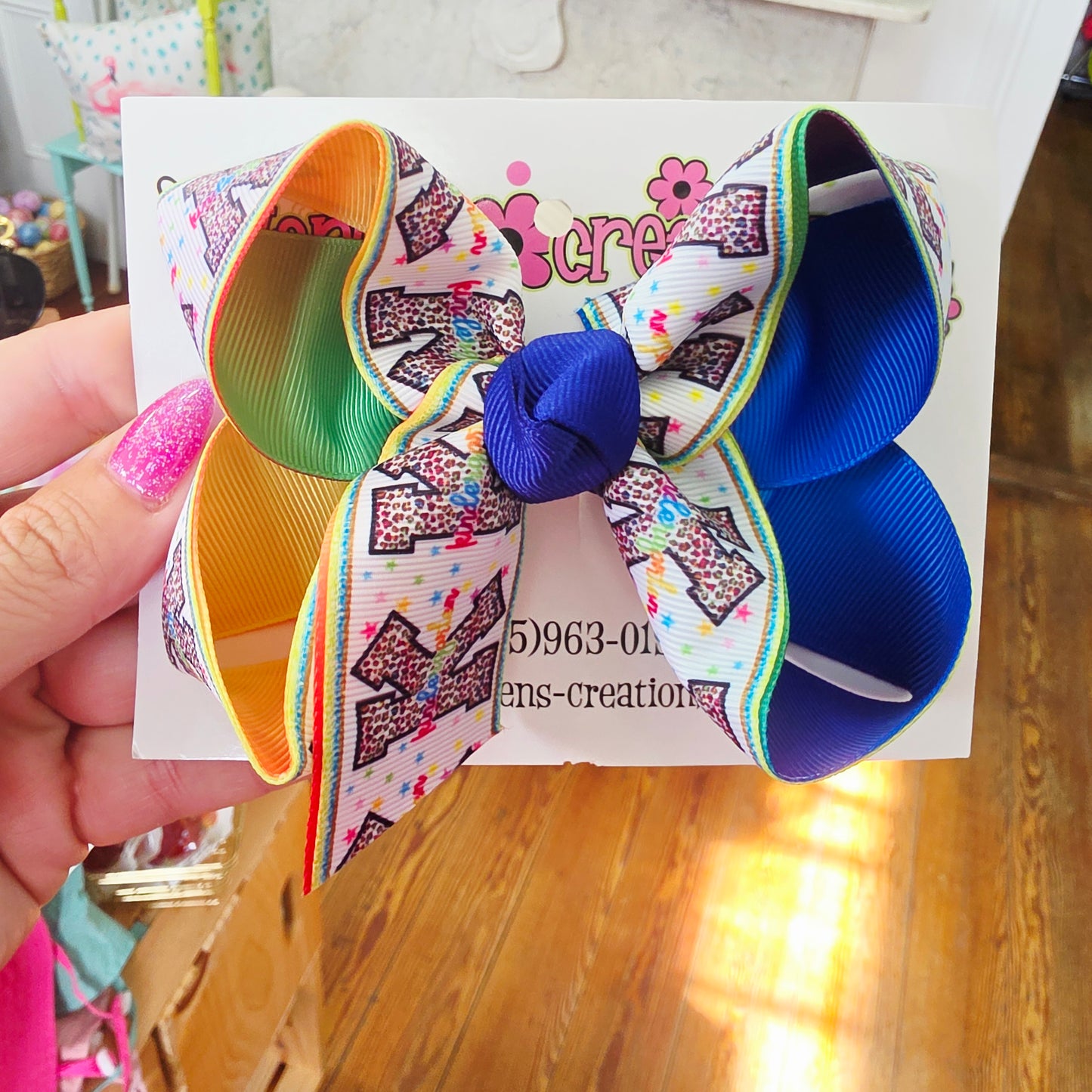 Back to school hair bows