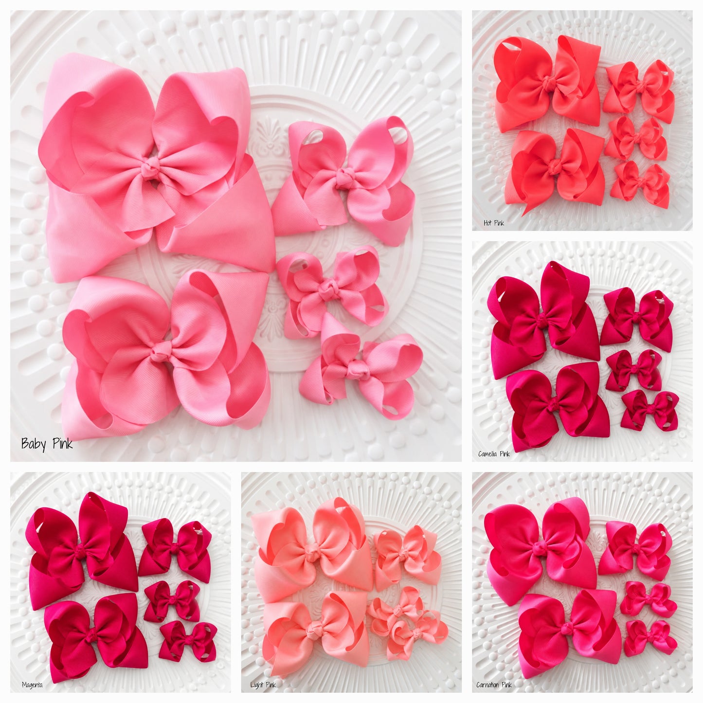 Pink Hair Bows