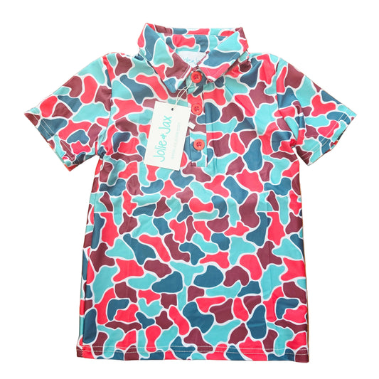 Christmas camo Performance Polo Kids