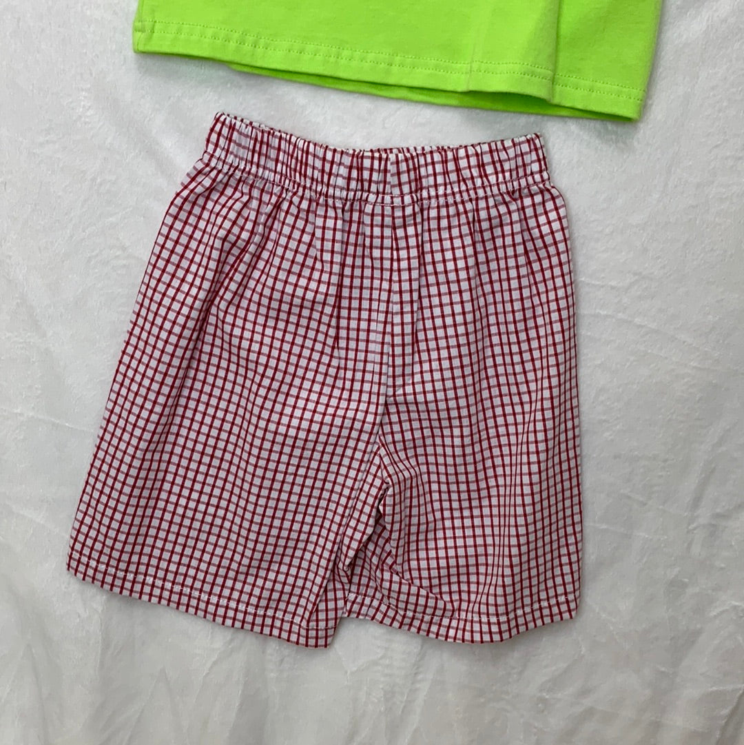 Strawberry Smocked Shirt and Shorts Set