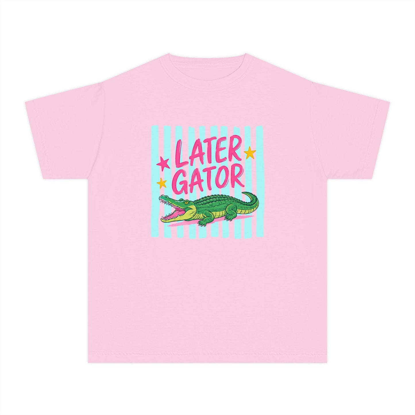 Youth Tee — "Later Gator" Alligator Graphic Kids T-Shirt, Cute Retro Summer Shirt