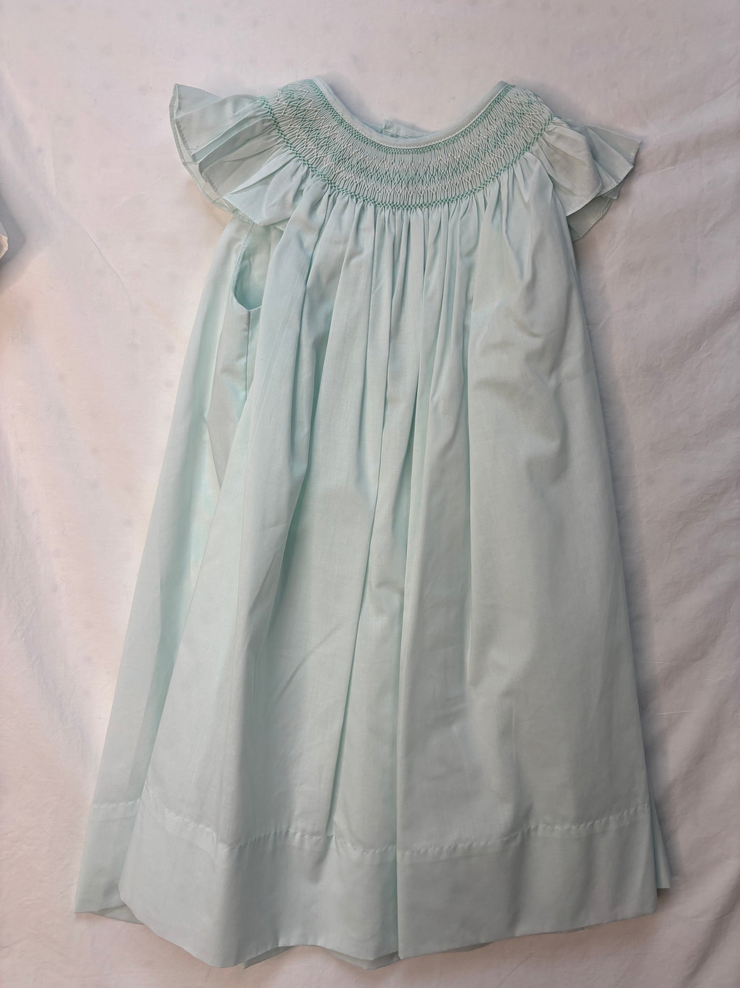 Mint Green Smocked Dress