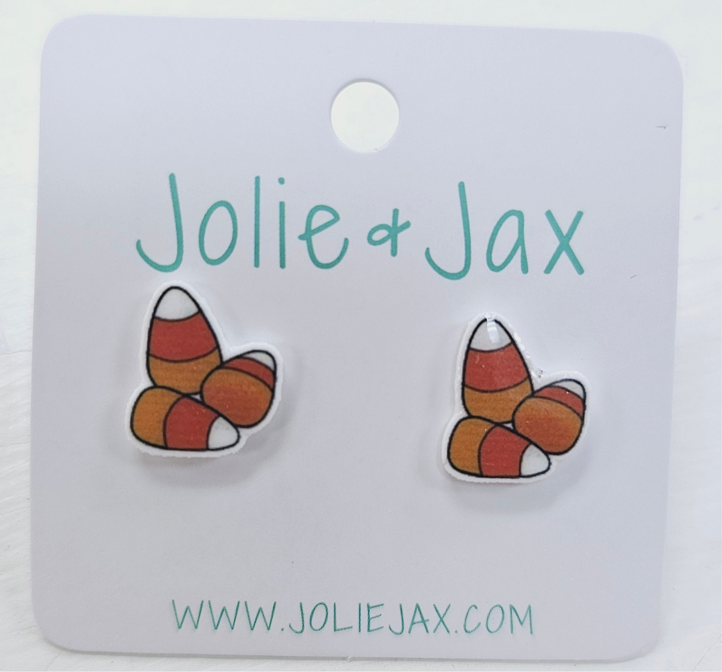 Candy Corn Acrylic Studs