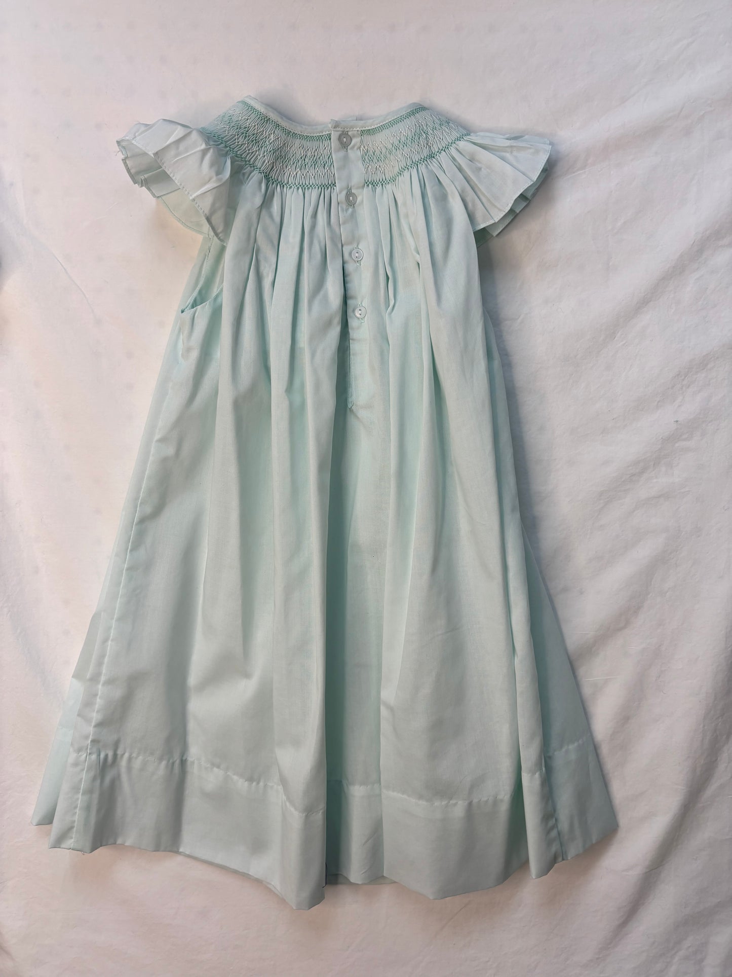 Mint Green Smocked Dress